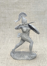 Сборная миниатюра из смолы Греческая амазонка, 75 мм, Солдатики Публия - фото