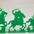 Солдатики из пластика Русские витязи. Младшая дружина 54 мм ( 6 шт, в коробке, цвет-зеленый), Воины и битвы