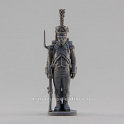 Сборная миниатюра из смолы Шассер легкой пехоты, стоящий, Франция, 28 мм, Аванпост - фото