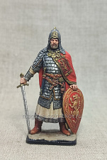 Миниатюра из олова Князь Александр Невский (1221-1263 гг.), 54 мм, Студия Большой полк - фото