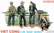 Сборные фигуры из пластика Д Солдаты Viet Cong «Nam» series (1/35) Dragon - фото
