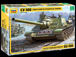 Сборная модель из пластика Советский истребитель танков «СУ-100» (1/35) Звезда