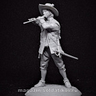 Сборная миниатюра из смолы Флейтист, полки нового строя, XVII век, 54 мм, TRILOKA miniatures (TLK-54-008) (TLK-54-008)