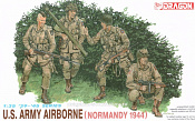 Сборные фигуры из пластика Д Солдаты Солдаты US Army Airborne (Normandy 1944) (1/35) Dragon - фото