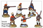 Фигурки из металла Наёмники нгони руга-руга персонажи 1, 28 mm Foundry - фото