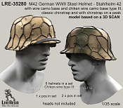 LRE35280 Стальной немецкий шлем периода Второй Мировой войны M42 - Stahlhelm 42, 1:35, Live Resin