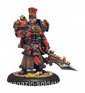 Сборная миниатюра из металла PIP 33065 Khador Warcaster Kommandant Irusk - 2009 BLI Warmachine - фото