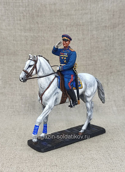 Миниатюра из олова Маршал Г.К.Жуков на параде Победы 54 мм, Студия Большой полк (ИЛ2190.14.01.54) (ИЛ2190.14.01.54)