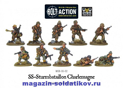 Сборные фигуры из пластика SS-Sturmbatalion Charlemagne (10) BOX Warlord (WGB-SS-02) (WGB-SS-02)