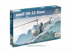 Сборная модель из пластика ИТ Вертолет OH-13 Sioux Korean War (1/48) Italeri