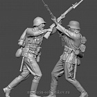 Сборная фигура из смолы Схватка красноармейца с солдатом Вермахта. 1941-42 г., 1:35, SOGA miniatures (SM 3014) (SM 3014)