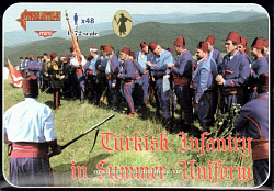Солдатики из пластика Турецкая армия в зимней форме 1877 г. (1/72) Strelets (М092) (М092)