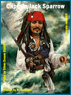 Сборная миниатюра из смолы Captain Jack Sparrow 1/10, Legion Miniatures