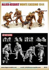 Сборные фигуры из пластика Д Солдаты Allied Assault Monte Cassino 1944 (1/35) Dragon - фото