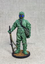 Солдат химический войск РККА, 1941-45 гг, 54 мм, Студия Большой полк - фото