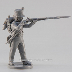 Сборная миниатюра из смолы Фузилёр линейной пехоты, стреляющий, Франция, 28 мм, Аванпост
