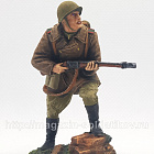 Миниатюра в росписи Огнметчик РККА, 1944 г., 54 мм (НФ0190.14.01.54) (НФ0190.14.01.54)