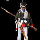 Сборная миниатюра из металла Гренадер лейб гвардии Семёновского полка 1812 г, 1:30, Оловянный парад