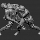 Сборная фигура из смолы Схватка автоматчика РККА с фельдфебелем пехоты Вермахта. Лето 1941-42, 1:35, SOGA miniatures (SM 3016) (SM 3016)