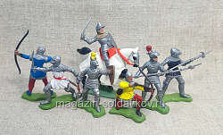 Рыцари 6 пеших, 1 конный (Гонконг) Britains 1/32 (489-052) (489-052)