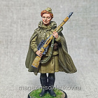 Снайпер 528-го стрелкового полка Наталья Ковшова, 1942 г., Красный фронт, 54 мм (КФ-009) (КФ-009)