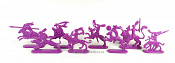 Солдатики из пластика Барон де Зай (8 шт, лиловый), Солдатики ЛАД - фото