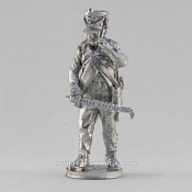 Сборная миниатюра из металла Канонир с пальником, 28 мм, Аванпост - фото