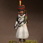 Сборная фигура из смолы SM 5406 Сапёр фланкер-гренадёров Молодой Гвардии. Франция 1812 года, 54 мм, SOGA miniatures