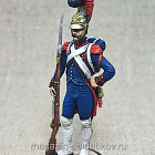 Миниатюра из олова Гвардейский сапер, Франция 1809-14 гг, 54 мм, Студия Большой полк (ИЛ2348.12.03.54) (ИЛ2348.12.03.54)