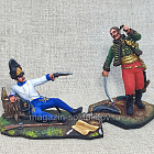 Миниатюра из олова Гибель генерала Ласссаля, 1809 г., 54 мм, Студия Большой полк (ИЛ2685.12.03.54) (ИЛ2685.12.03.54 )