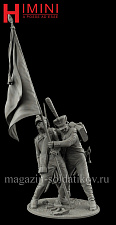 Сборная миниатюра из смолы Виньетка «Бородинское сражение», 75 мм, HIMINI - фото