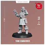 Сборные фигуры из смолы Tank Commander, 28 мм, Артель авторской миниатюры «W» - фото