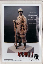 Сборная миниатюра из смолы JS120006 Fallschirmjager w/MG34 120mm Jeffshiu's Miniatures - фото