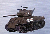 Масштабная модель в сборе и окраске Д Танк M4A3E8(76)W «Thunderbolt VIII», 37th Tank Battalion,4th Armored Div.,Germany 1945(1/72) - фото