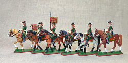 Солдатики из пластика Владимирский драгунский полк, 1700-1721 гг. (набор в росписи), Большой полк (Р020(54-007)) (Р020(54-007))