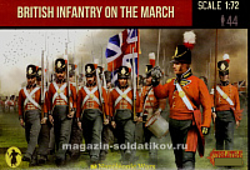 Солдатики из пластика British infantry on the March (1/72) Strelets (141) (141)