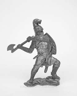 Миниатюра из олова 5345 СП Германский рыцарь, XII-XIII вв. 54 мм, Солдатики Публия