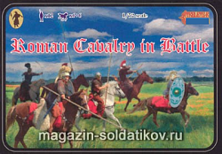 Солдатики из пластика Римская кавалерия в бою (1/72) Strelets (100) (100)