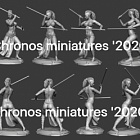Сборная фигура из смолы Мастер мечей, 75 мм Chronos Miniatures