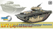 Сборная модель из пластика Д Танк в сборе. Американский танк амфибия LVT-(A)4 MARINES IWO JIMA 1945 (1/72) Dragon - фото