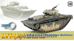 Сборная модель из пластика Д Танк в сборе. Американский танк амфибия LVT-(A)4 MARINES IWO JIMA 1945 (1/72) Dragon (60425) (60425)