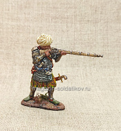 Турецкий воин (стреляющий), 54 мм, Студия Большой полк - фото