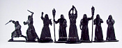 Солдатики из пластика Тайный Орден Мертвого Пламени (8 шт, черный цвет), Воины и битвы - фото
