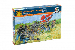 Сборная модель из пластика ИТ Солдатики Confederate Infantry, (1/72) Italeri