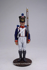 Миниатюра в росписи Фузилёр 61-го линейного полка. Франция, 1812-14 гг., 1:32, Сибирский партизан - фото