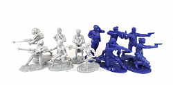 Солдатики из пластика Герои и пришельцы (11 фигур), 1:32, LOD Enterprises
