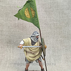 Миниатюра из смолы Восточный воин со знаменем, 1066 г., 54 мм, Студия Большой полк (FIV029.07.14.54) (FIV029.07.14.54 )