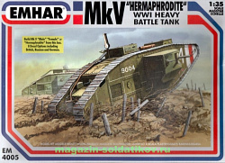 Сборная модель из пластика MkV 'Hermaphrodite' WWI heavy tank, (1:35), Emhar