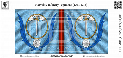 Знамена, 28 мм, Северная война (1700-1721), Россия, Пехота