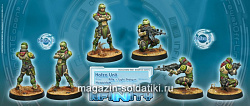 Сборная фигура из металла Подразделение Хафза (Rifle + Light Shotgun) Infinity (280443-0274) (280443-0274)